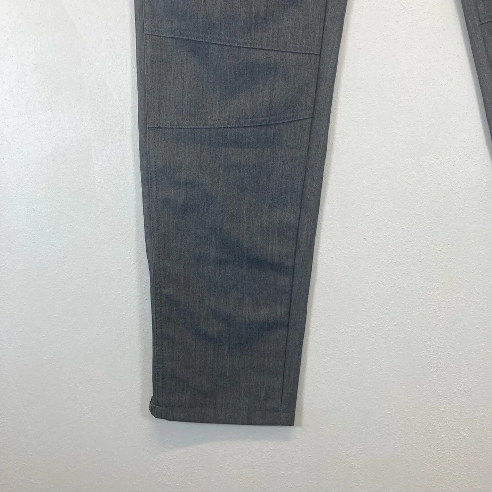 Figs Kanye Moto Scrub Pants Women’s S Graphite Gray Elastic Waist Pockets